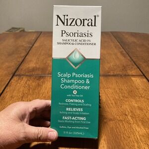 Nizoral Scalp Psoriasis Shampoo Conditioner w/ Tea Tree Oil. 11 Oz Exp 5/26 NEW